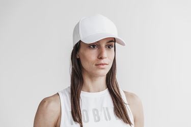 Nobull Horns Classic Men's Hats White | Australia (PA5124)